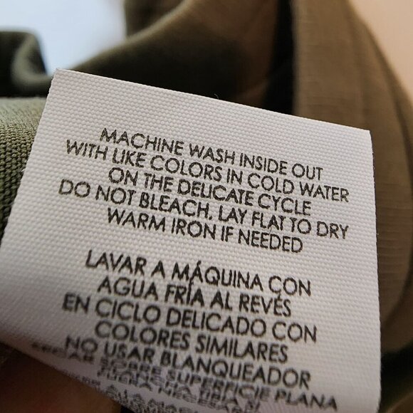 Cabi Olive Green Marathon Jogger Pants Pull On Ribbed Lyocell Cotton Casual Pant - Picture 6 of 11